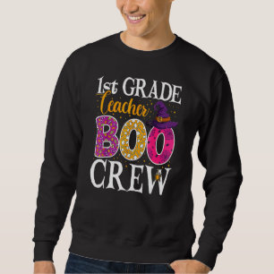 1st Grade Teacher Boo Boo Crew Halloween Costume Sweatshirt