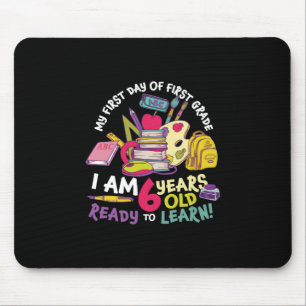 1st Grade Teacher My First Day Of First Grade Mouse Pad