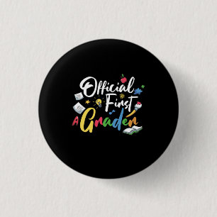 1st Grade Teacher Offical First Grade 1 Inch Round Button