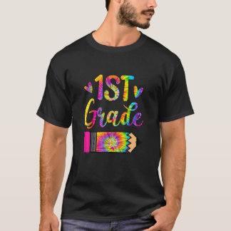 1St Grade Teacher Tie Dye Back To School Funny T-Shirt