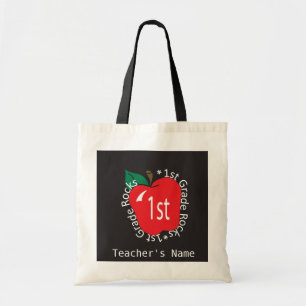 1st Grade Teachers Rock   DIY Name Tote Bag