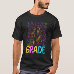 1st Grade Tie Dye Student Teacher Back To School D T-Shirt
