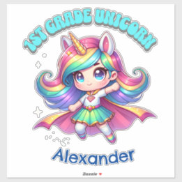 1st grade unicorn cute quote anime girl teal text