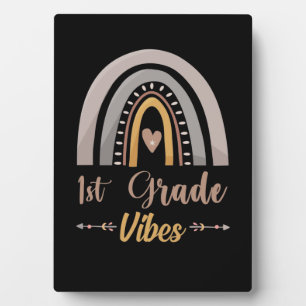 1st Grade Vibes Rainbow First Grade Back to School Plaque