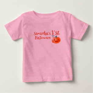 1st Halloween Pumpkin cute Baby T-Shirt