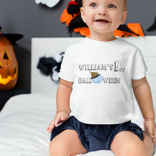 1st Halloween Pumpkin Personalized Baby T-Shirt