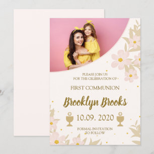1st Holly Communion invitation