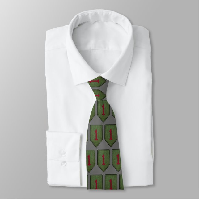 1st INF DIV Big Red 1 Infantry Division Veterans Tie (Tied)