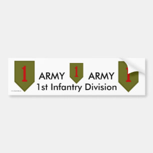 1st Inf Div bs/1 Bumper Sticker