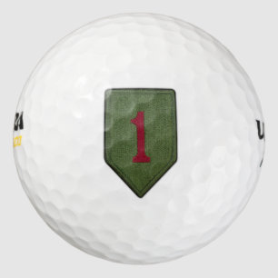1st infantry big red 1 one veterans vets patch golf balls