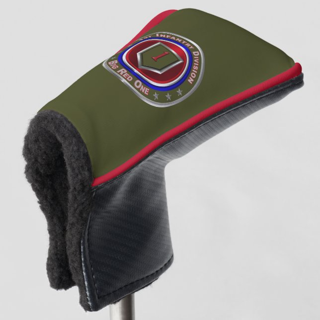 1st Infantry Div “Big Red One” Golf Head Cover (3/4 Front)