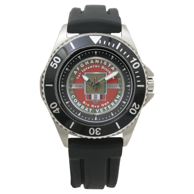 1st Infantry Division Afganistan Veteran  Watch (Front)