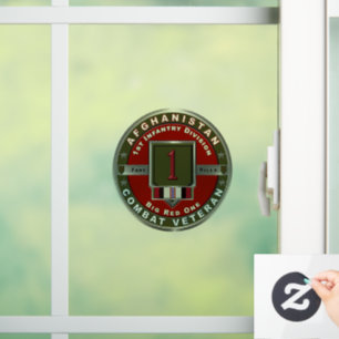1st Infantry Division Afghanistan Veteran Window Cling