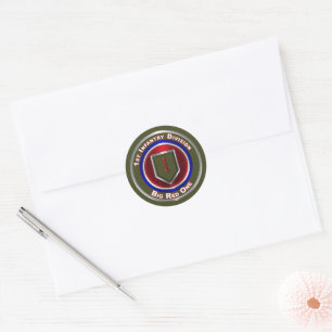 1st Infantry Division “Big Red One” Classic Round Sticker