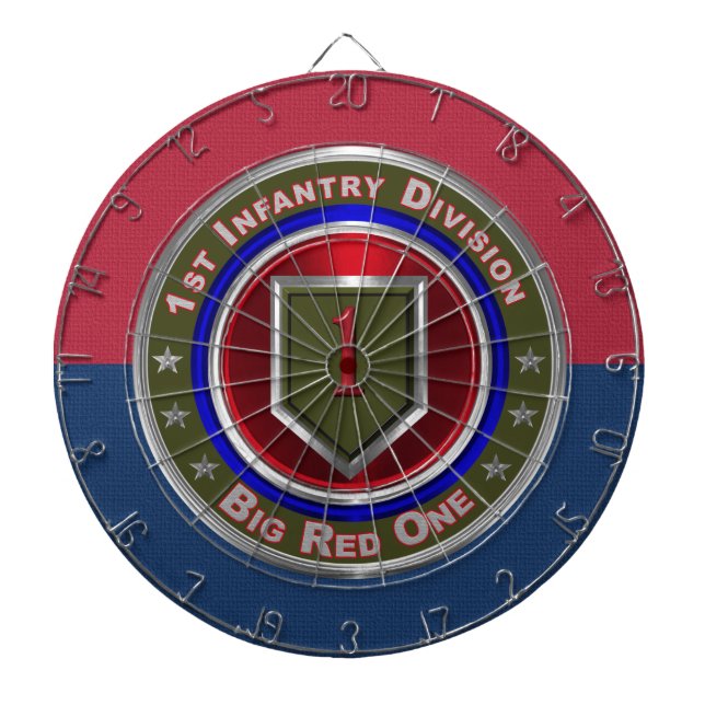 1st Infantry Division “Big Red One” Dartboard (Front)