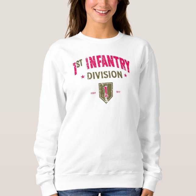 1st Infantry Division "Big Red One" Distressed Sweatshirt (Front)