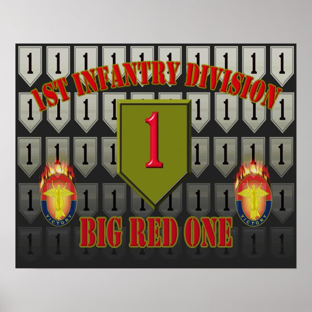 1st Infantry Division “Big Red One” Poster (Front)