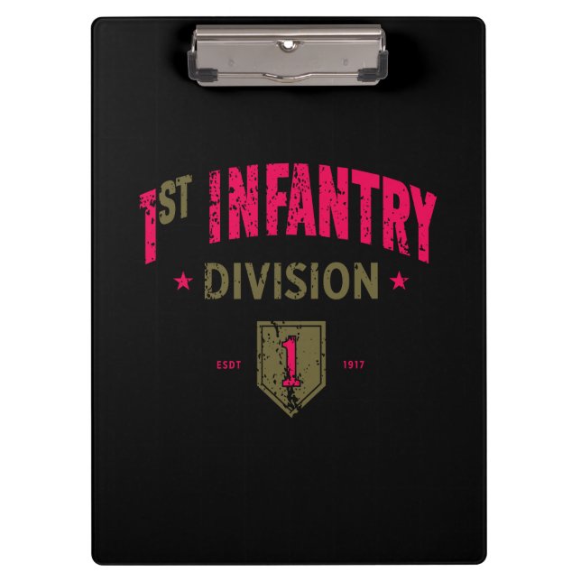 1st Infantry Division "BRO" Distressed Clipboard (Front)