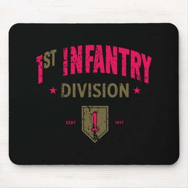 1st Infantry Division "BRO" Distressed Mouse Pad (Front)
