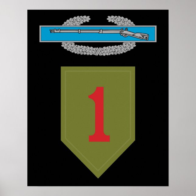 1st Infantry Division CIB Poster (Front)