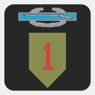 1st Infantry Division CIB Sticker