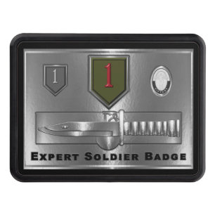1st Infantry Division “Expert Soldier Badge” Trailer Hitch Cover