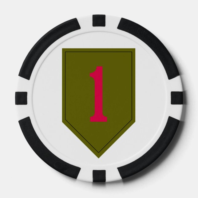 1st Infantry Division/Lady Victory poker chip (Front)