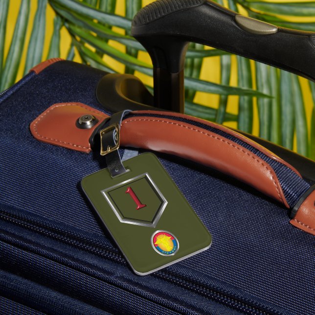 1st Infantry Division   Luggage Tag (Front Insitu 1)