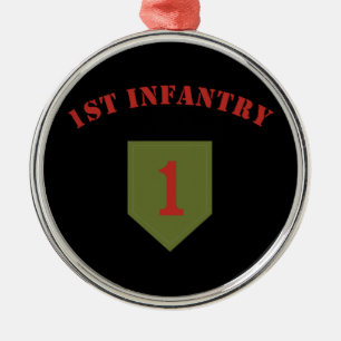 1st Infantry Division Metal Ornament