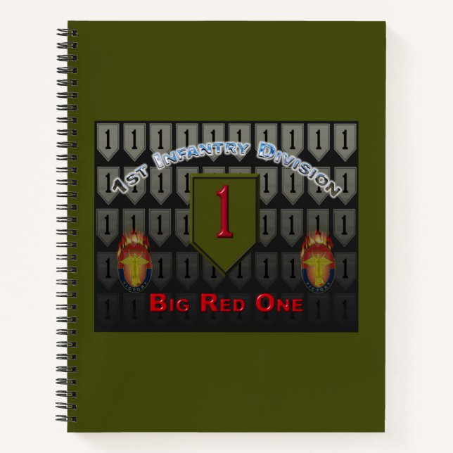  1st Infantry Division  Notebook (Front)