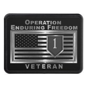 1st Infantry Division Operation Enduring Freedom Trailer Hitch Cover