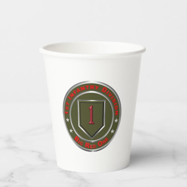 1st Infantry Division  Paper Cups (Front)