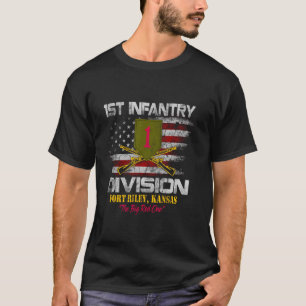 1st Infantry Division Veteran Fort Riley Veterans  T-Shirt