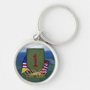 1st infantry division veterans vietnam  Keychain