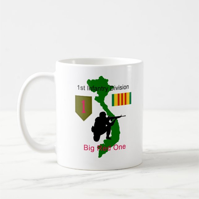1st Infantry Division Vietnam Vet Coffee Cup/Mug Mug (Left)