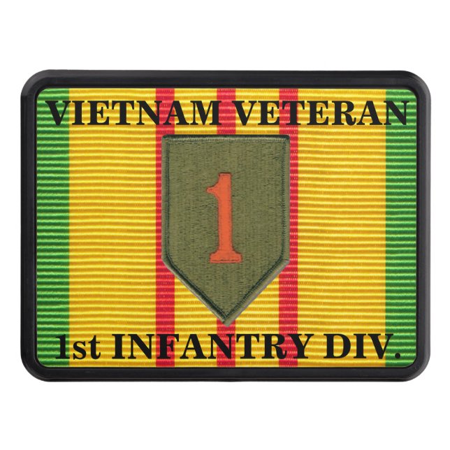 1st Infantry Division VSM Ribbon Hitch Cover (Front)
