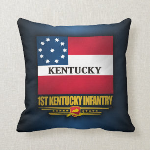 1st Kentucky Infantry Throw Pillow