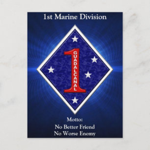 1st Mar Div Postcard
