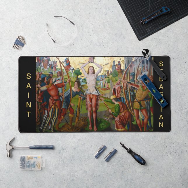 1st Martyrdom of St. Sebastian (M 013) Desk Mat (Workstation)