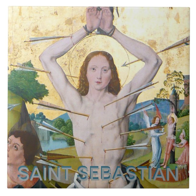 1st Martyrdom of St. Sebastian (M 013) Tile (Front)