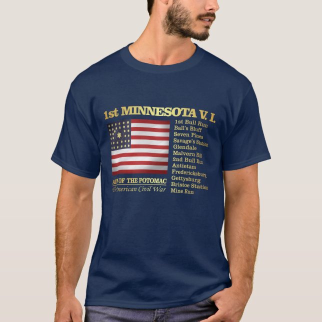 1st Minnesota Volunteer Infantry (BH) T-Shirt (Front)