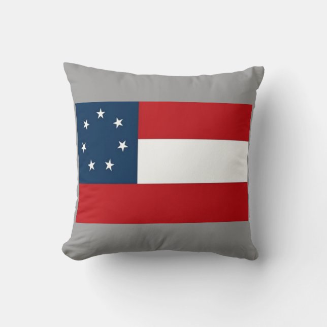 1st NATIONAL FLAG CSA Throw Pillow (Front)
