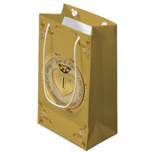 1st or 50th Golden Ochre Gift Bag