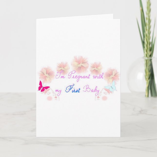 1st pregnancy announcement (Front)