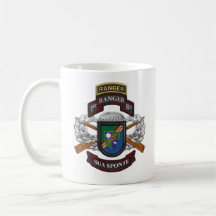 1st Ranger Battalion BERET FLASH DUI SSI RANGER T- Coffee Mug