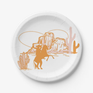  1st Rodeo, First Rodeo Birthday, Cowgirl Birthday Paper Plate