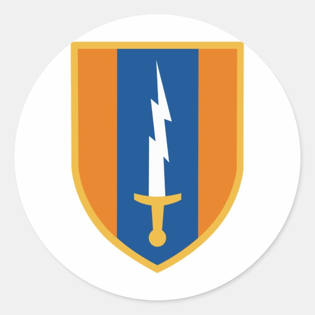 1st Signal Brigade Classic Round Sticker (Front)