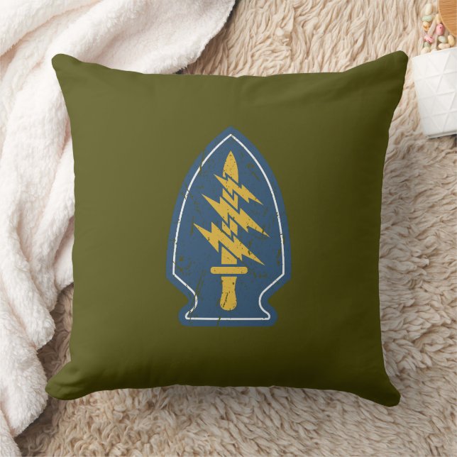 1st Special Forces Command (Airborne). Throw Pillow (Blanket)