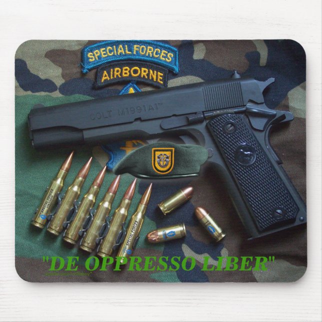1st special forces fort lewis veteran  Mousepad (Front)