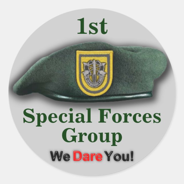 1st Special forces fort lewis veterans Sticker (Front)
